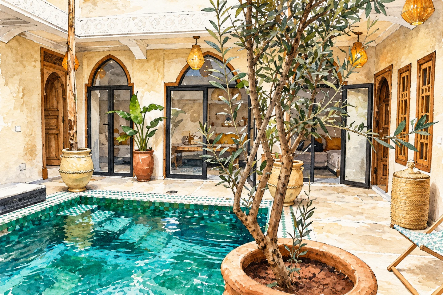 Riad Eden Dorient — Illustration réalisée à partir d’une photographie réelle de l’établissement sur Booking.com. Riad Eden Dorient — Illustration réalisée à partir d’une photographie réelle de l’établissement sur Booking.com.